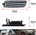 Clear White LED Front Corner Side Marker Light for VW Jetta (2005–2010)