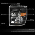 OE Style Black Housing Amber Corner Headlight for Ford E150-750 (2008–2021)