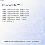 Replacement Aluminum Radiator Without Heavy Duty Cooling for Compatible Chart