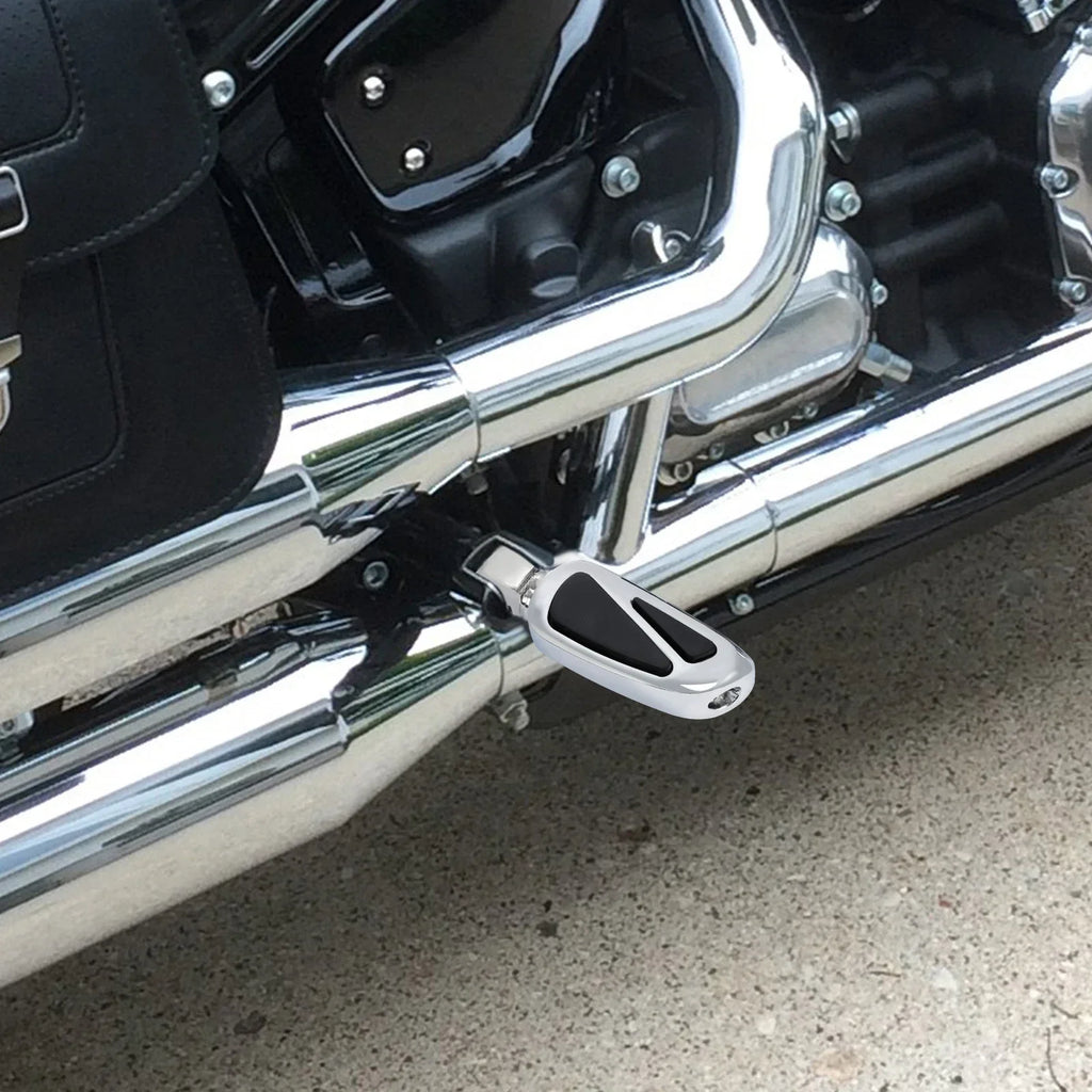 Chrome Male Mount Footrest Pegs for Harley Touring Sportster XL883 1200