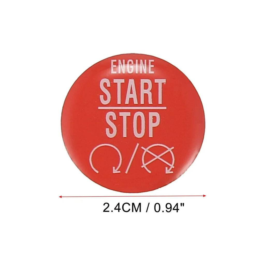 Red Engine Start Stop Button Cover Sticker for Dodge Charger Challenger (2015-2021)