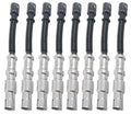 Set of 8 Spark Plug Wires with Connectors for Benz R170 W210 W220 (245mm)