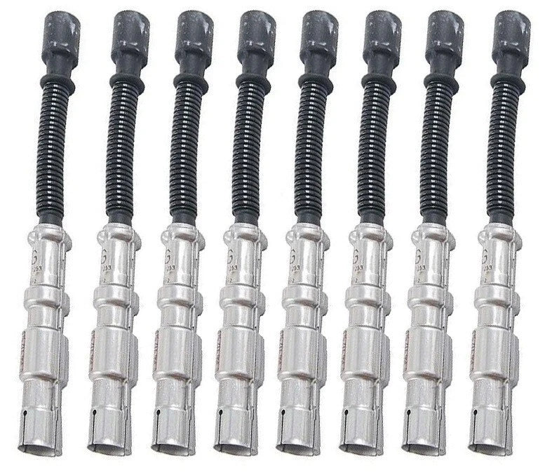 Set of 8 Spark Plug Wires with Connectors for Benz R170 W210 W220 (245mm)