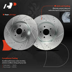 Front Drilled Brake Rotors for Subaru Impreza (2004) & Toyota BRZ (2017–2020)