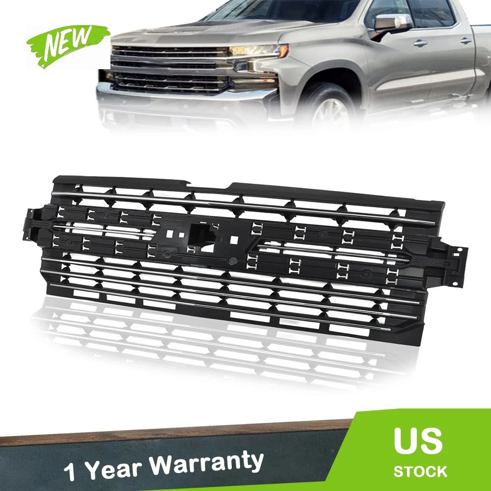 Chrome Front Upper Grille for Chevrolet Silverado 1500 (2019–2021)