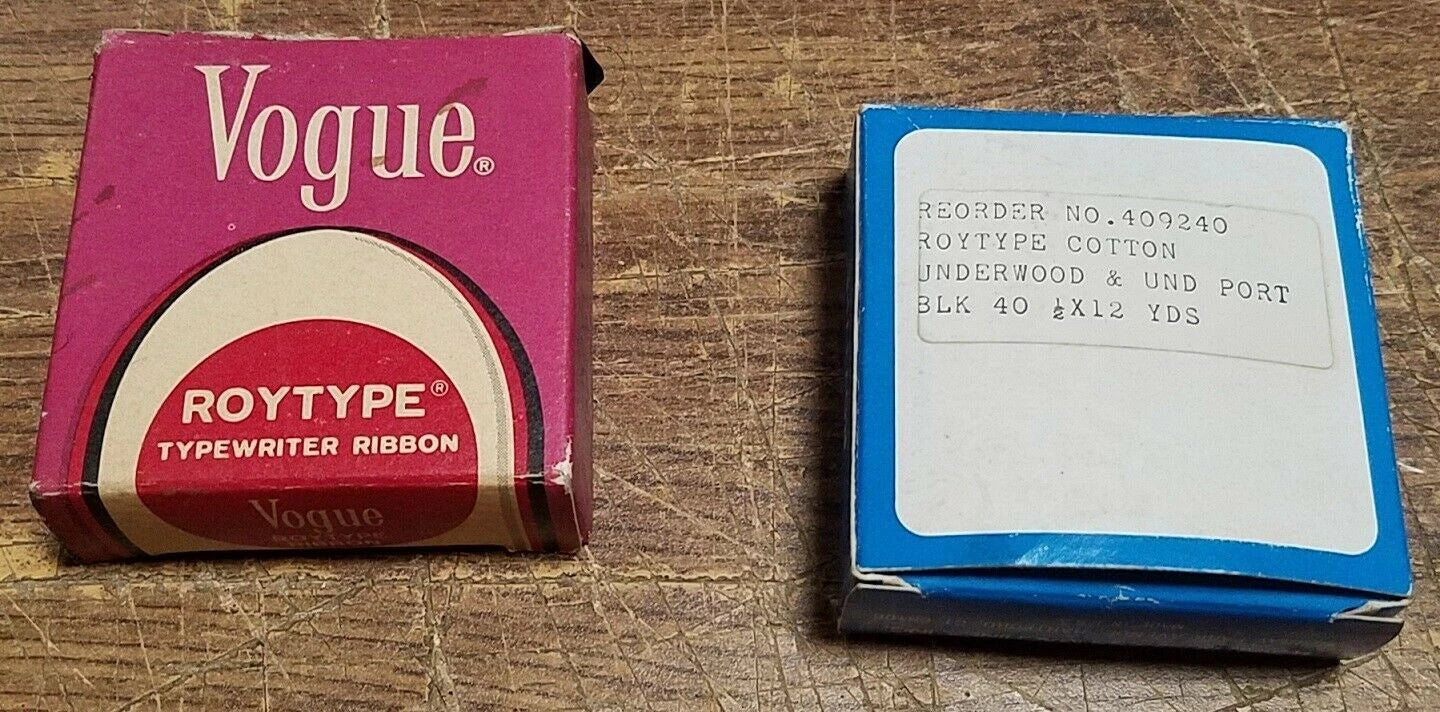 2X Vogue Roytype Typewriter Ribbon 341 409240 Z-638G (Compatible)