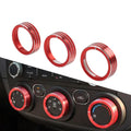 Red Center Console AC Switch Control Knob Ring for Kia Cerato K3 Forte (2017-2018)