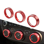 Red Center Console AC Switch Control Knob Ring for Kia Cerato K3 Forte (2017-2018)