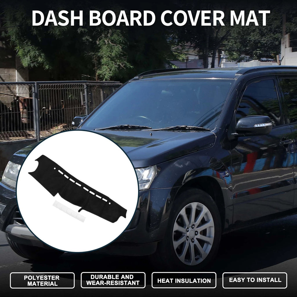 Dashboard Cover Mat for Suzuki Jimny JB64 JB74 (2018–2024) Black