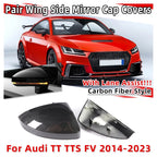 Set of 2 Side Wing Mirror Cap Covers for Audi TT TTS (2014–2023) Carbon Look