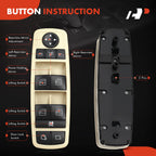 Power Master Window Switch for Mercedes-Benz GL320 (2007-2009)