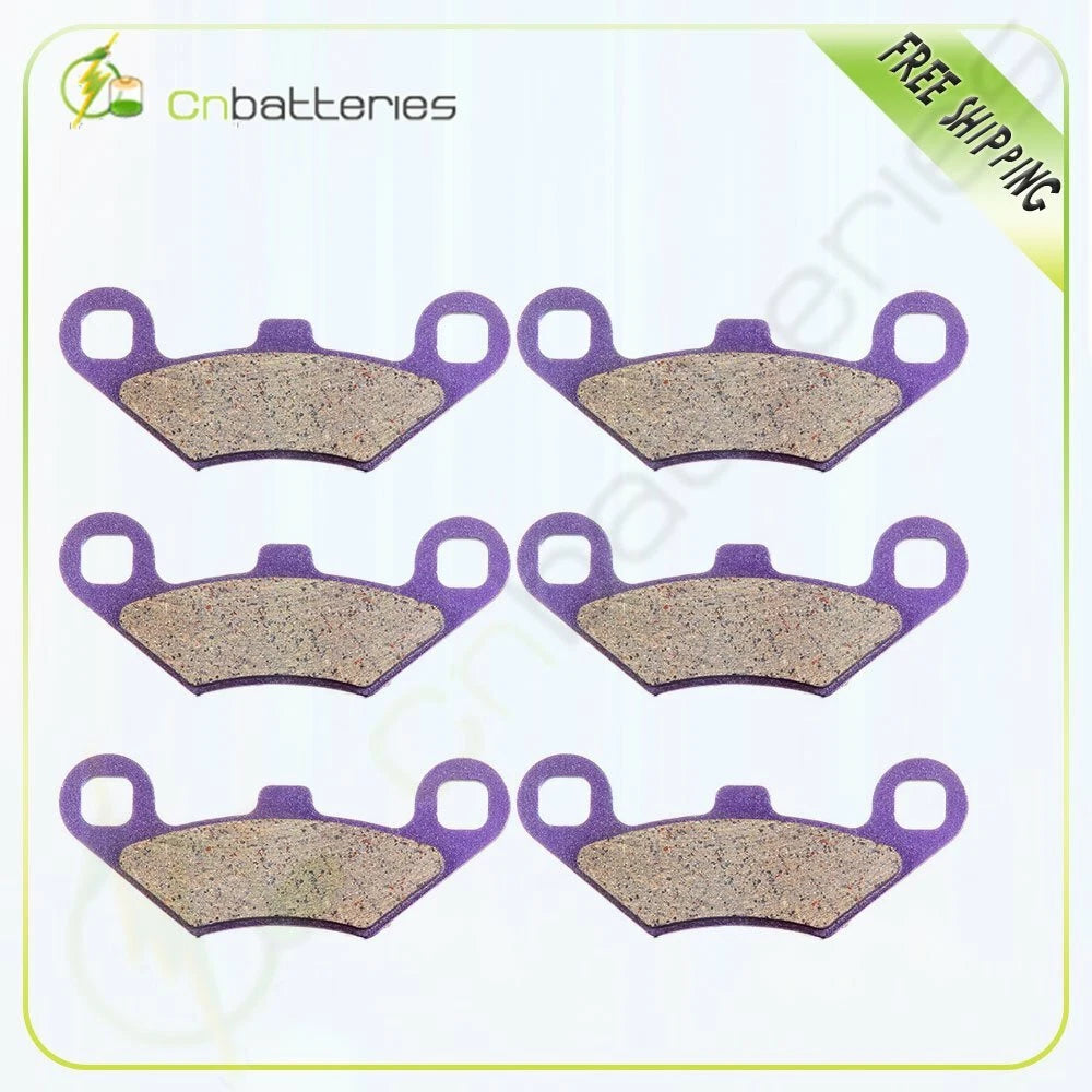 Front and Rear Brake Pads for Polaris Trail Boss 330 (2003–2013) Carbon Fiber
