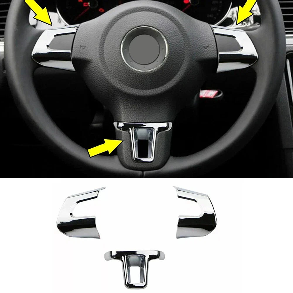 Car Steering Wheel Sticker Cover for Golf 6 MK6 MK5