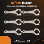 6x Connecting Rods for Dodge Durango Nitro 3.7L V6 (2004–2011) 53022272AA
