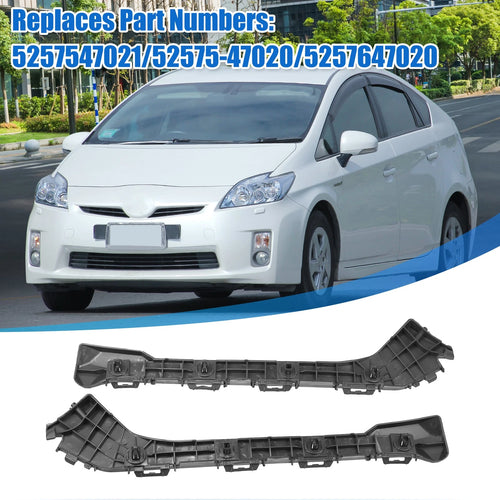 1 Pair Bumper Bracket Side Retainer for Toyota Prius Plug-In (2012–2015) Black