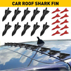10X Carbon Fiber Shark Fin Decorative Stickers Universal
