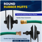 Outboard Motor Flusher Muffs & Gear Oil Pump Set for Universal (Universal)