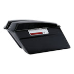 Matte Black Hard Saddle Bags Trunk w/Lid & Latch for Harley Touring (1994–2013)