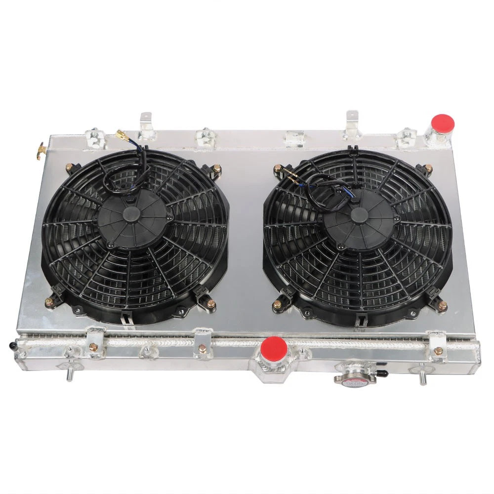 2Row Aluminum Racing Radiator with Fan Shroud for Subaru Impreza WRX STI (2002–2007)