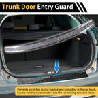 Rear Bumper Topper for Audi Q3 (2019–2023) Silver Tone 1 Pcs