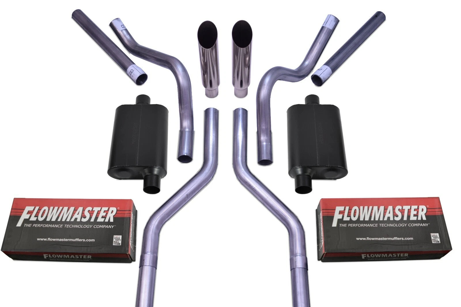 2.5" Dual Exhaust Kit for Chevy GMC C10 (1963–1972) - Flowmaster 40 Series