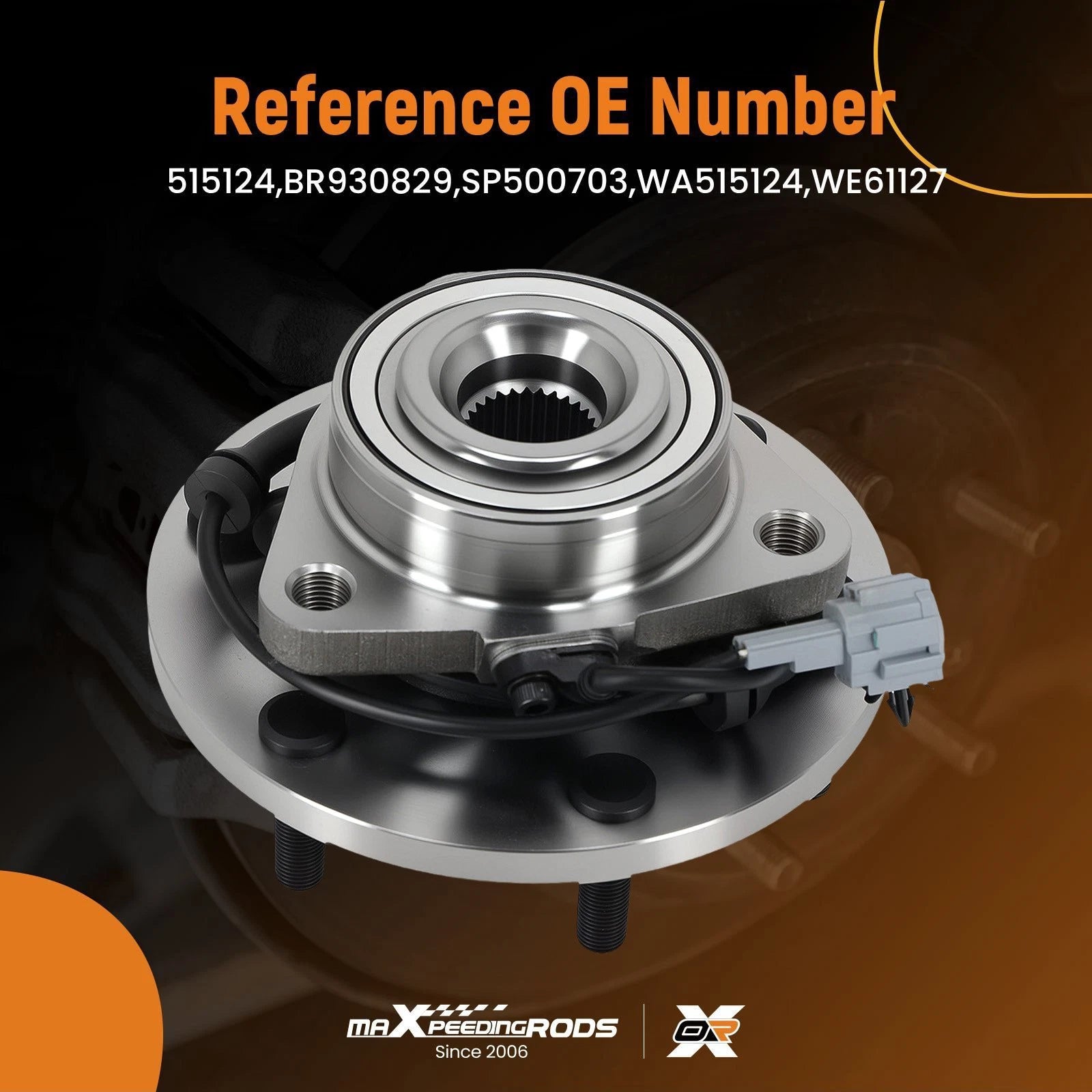 Front Wheel Hub & Bearing SP500703 for Infiniti QX56 Titan (2008–2012)