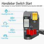 Start Stop Switch Headlight for Honda TRX350TM TRX350FM Rancher 350 (2000–2005)