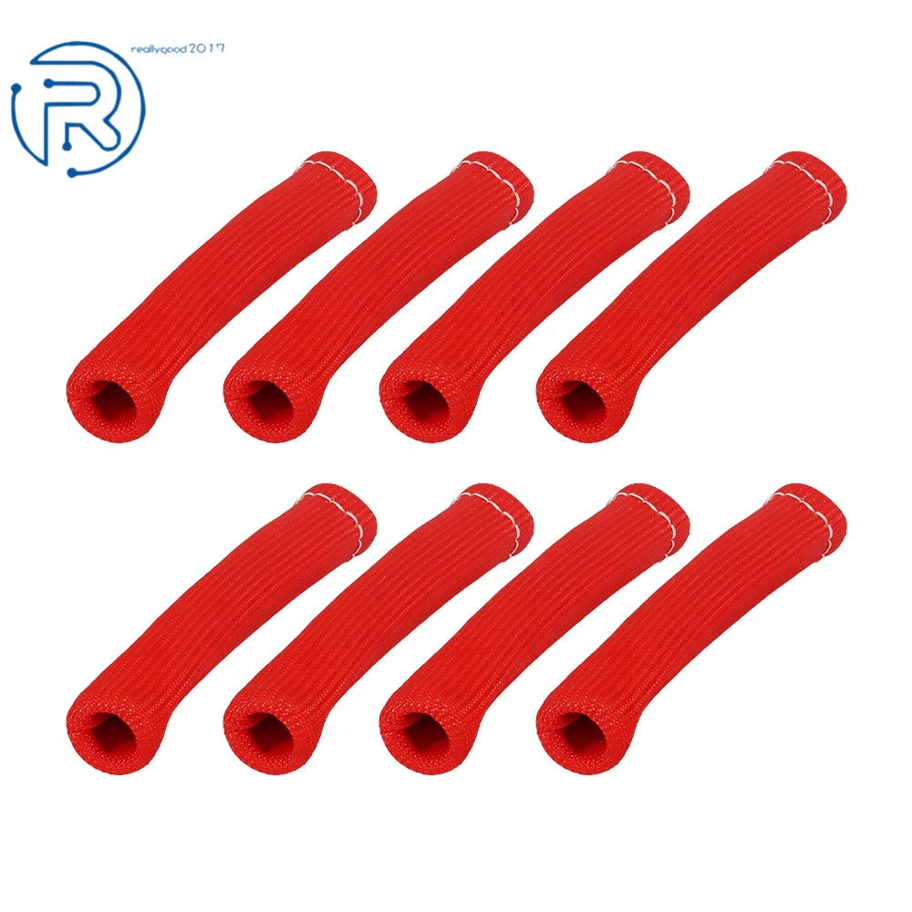 8PCS Spark Plug Wire Boots Heat Shield Cover for SBC BBC