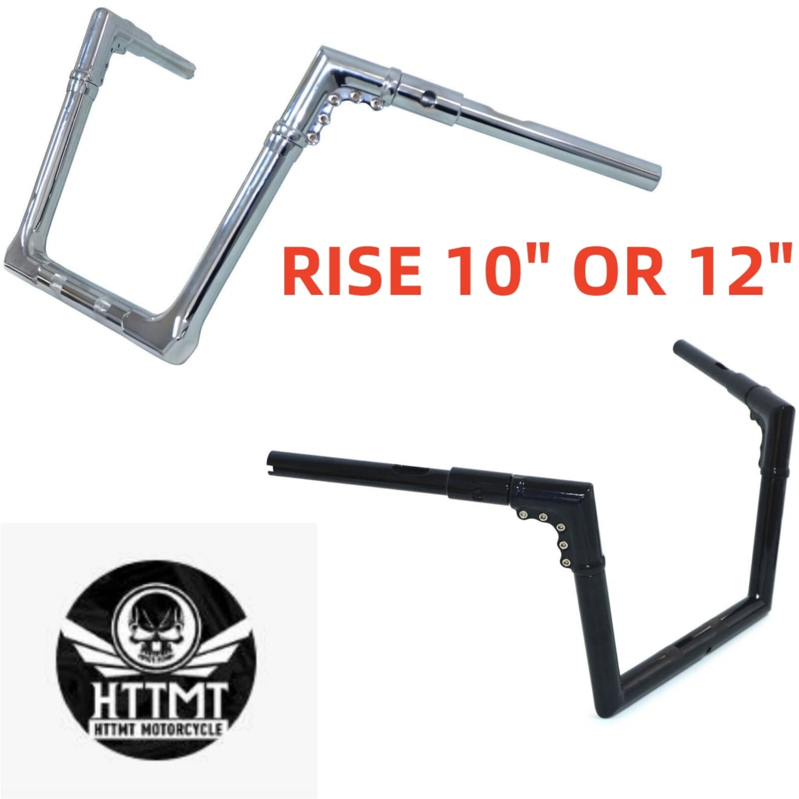 1.25" Handlebar for Harley Road Glide FLTRX FLTRU FLTRXS (2015–2021) 10" 12" Rise