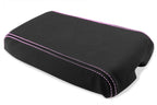 Leather Console Lid Armrest Cover for Chevrolet Camaro (1982–1992) Pink Stitch