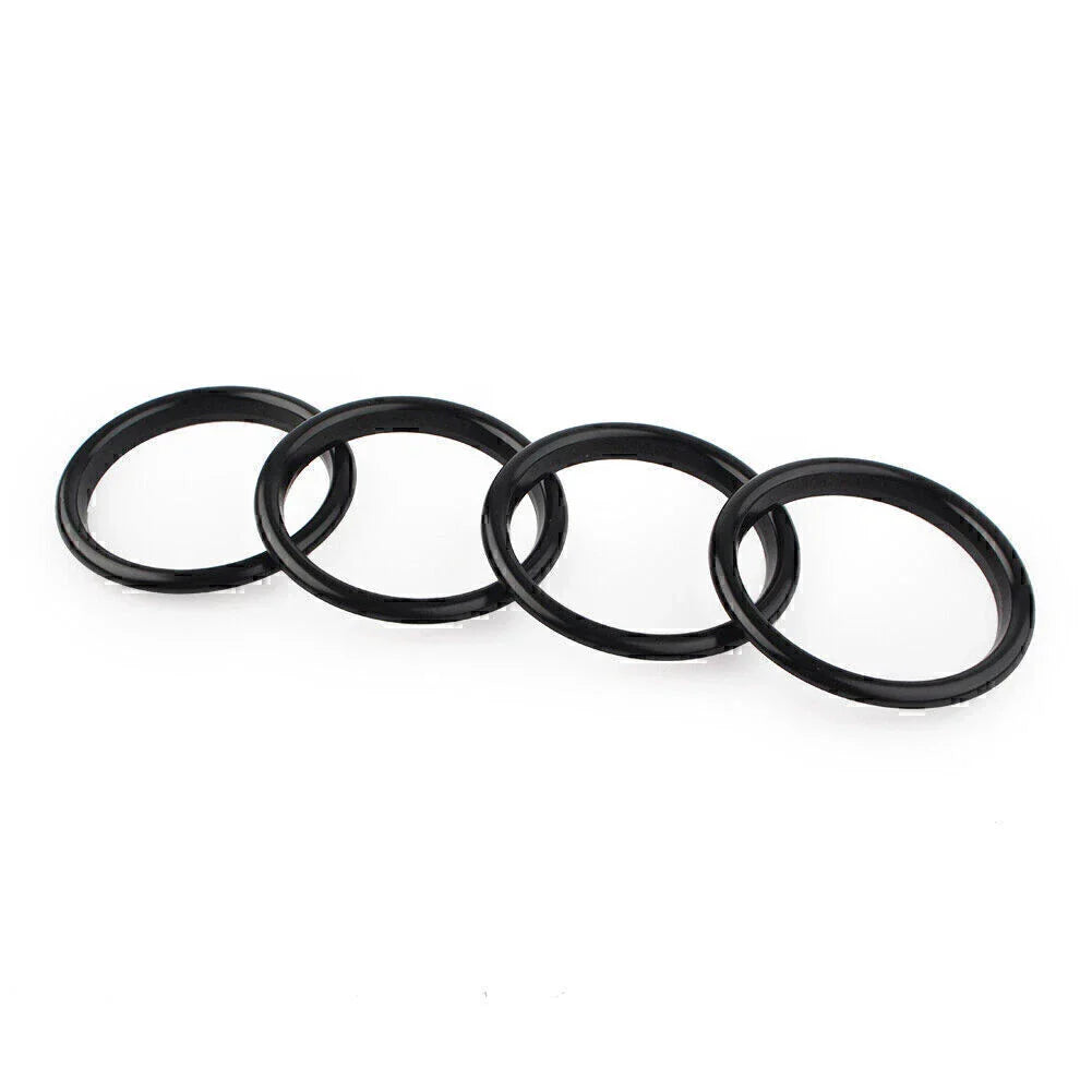 4 x Air Vent Cover Rings for Audi A3 S3 (2012-2019) - Black