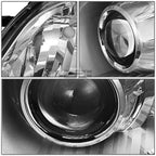 Set of 2 Chrome Housing Clear Corner Headlights for Toyota Sienna (2011–2020)