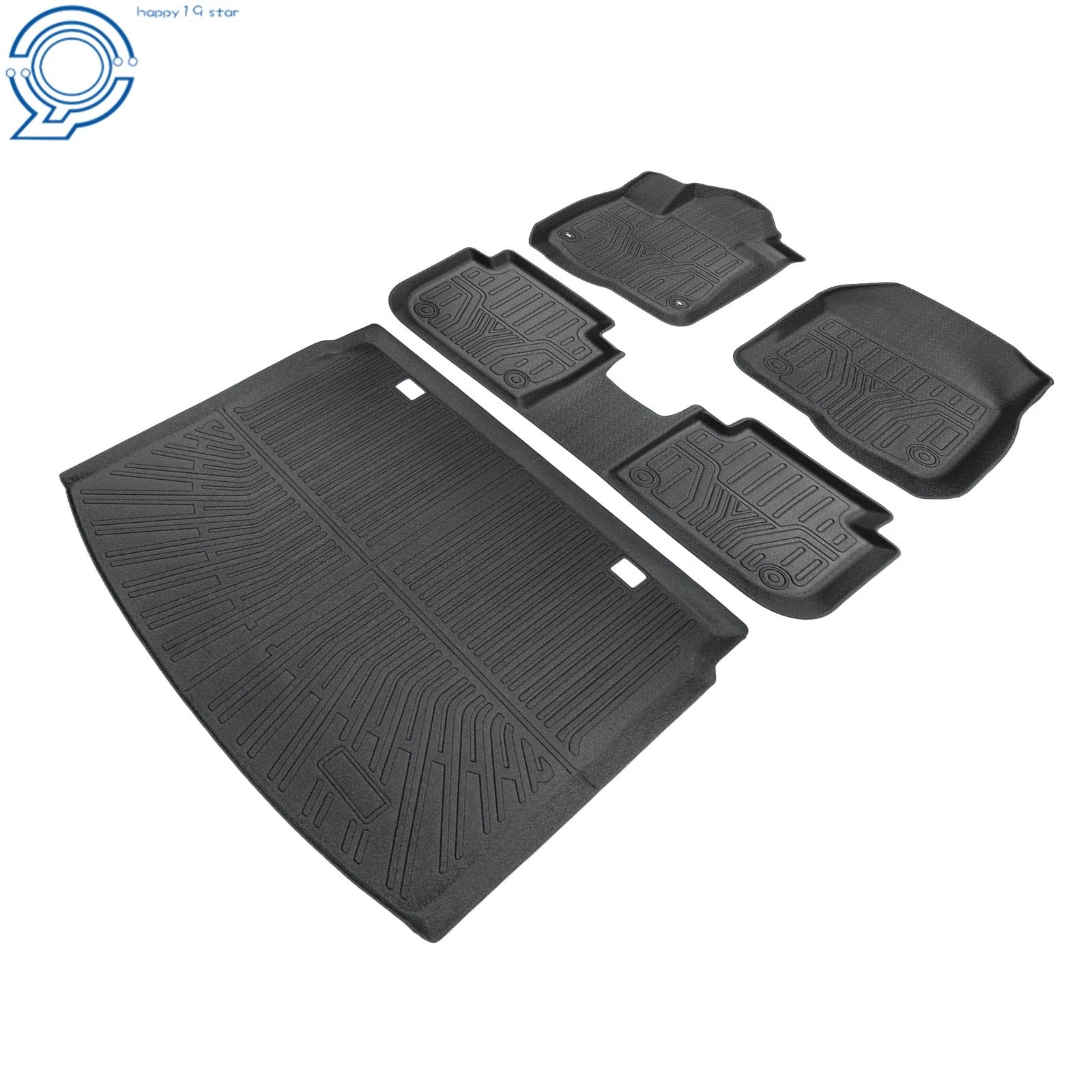All Weather Floor Mats Trunk Mat Liner for Honda CR-V (2023–2026) TPE BLK