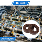 2X Oil Seal Rotary Shaft Seal FKM Rubber 20x35x10mm for Various Models