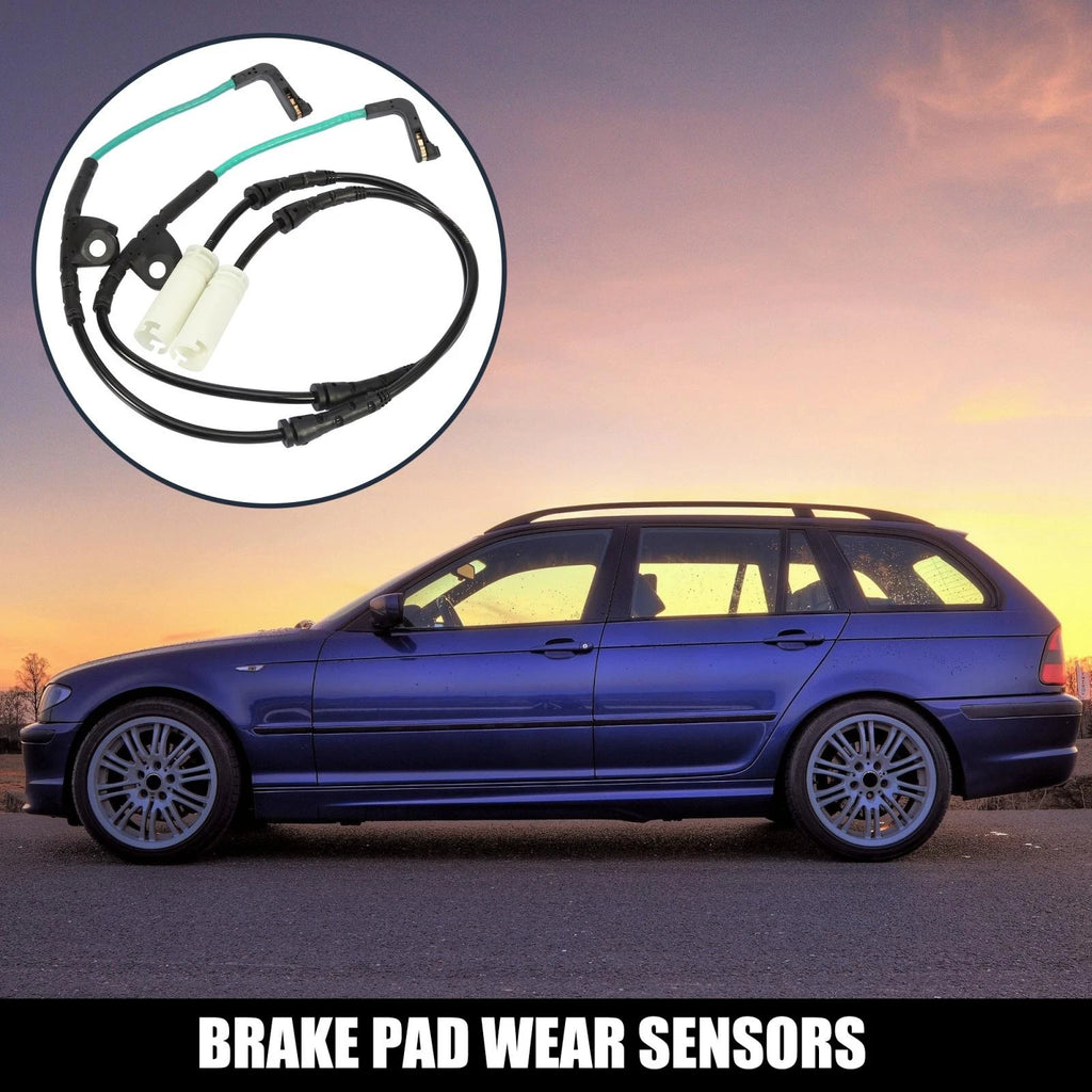 2X Front Brake Pad Wear Sensor 34356777649 34356789440 for BMW 335i (2007–2013)