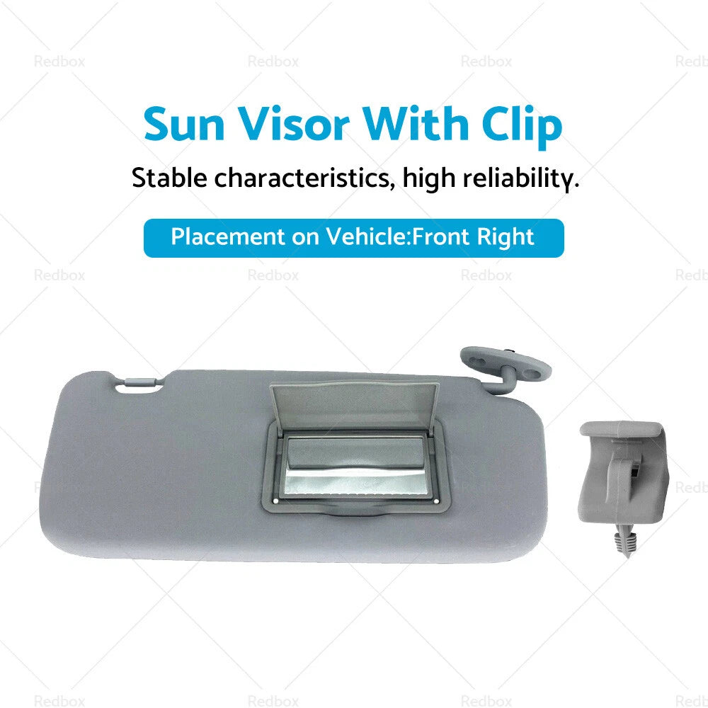 Sun Visor with Clip for Hyundai Getz (2002–2011) Grey