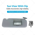 Sun Visor with Clip for Hyundai Getz (2002–2011) Grey