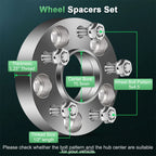 2X Wheel Spacers 1.25" 5x4.5 Hubcentric for Ford Mustang Edge Ranger