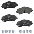 Set of 4 Front Disc Brake Pads for Jeep Wrangler, Liberty, Dodge (Hella Pagid 355041231)