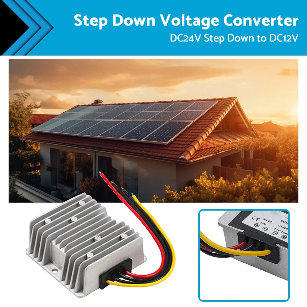 DC Voltage Converter 24V to 12V 15A 180W for 90UN136 90UN137