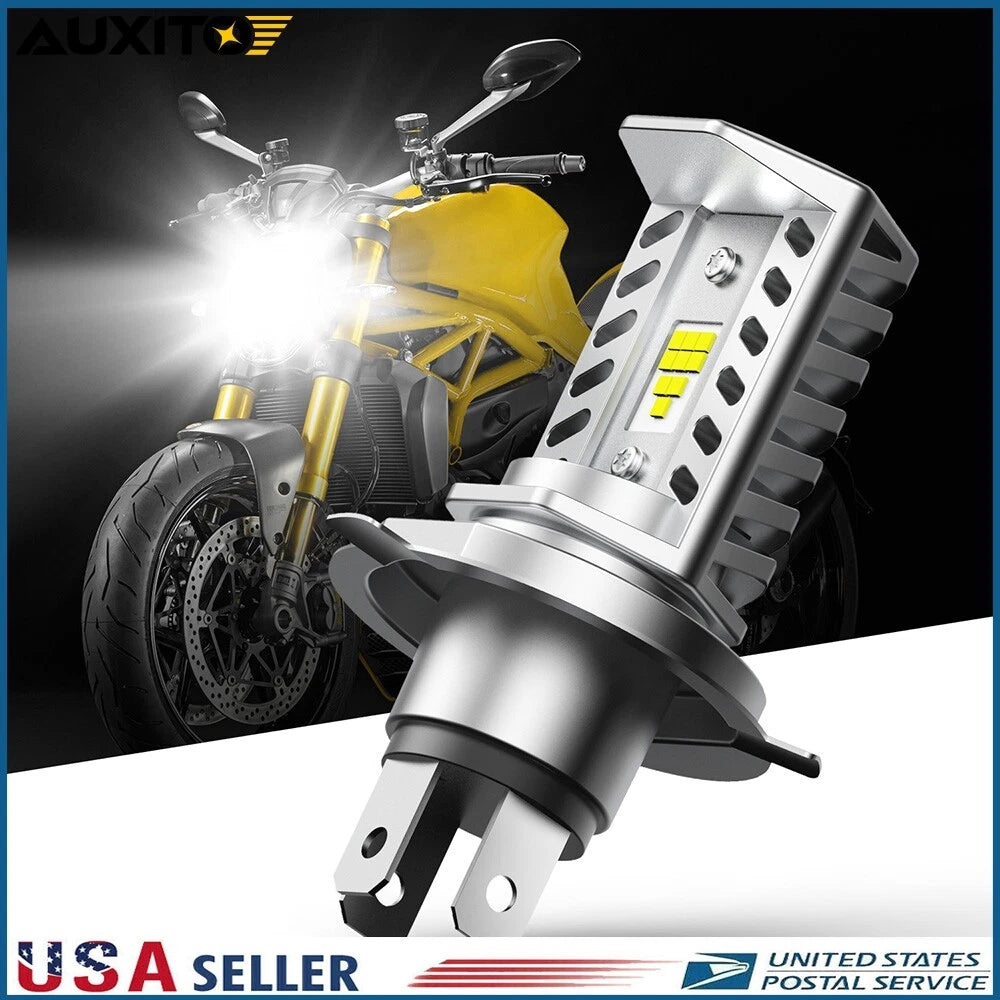 AUXITO H4 9003 LED Headlight Bulb for Motorcycle (Hi/Lo Beam)