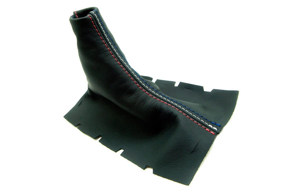 Manual Shift Boot for Ford Mustang (2005–2009) Leather Synthetic Tri Color Stitch