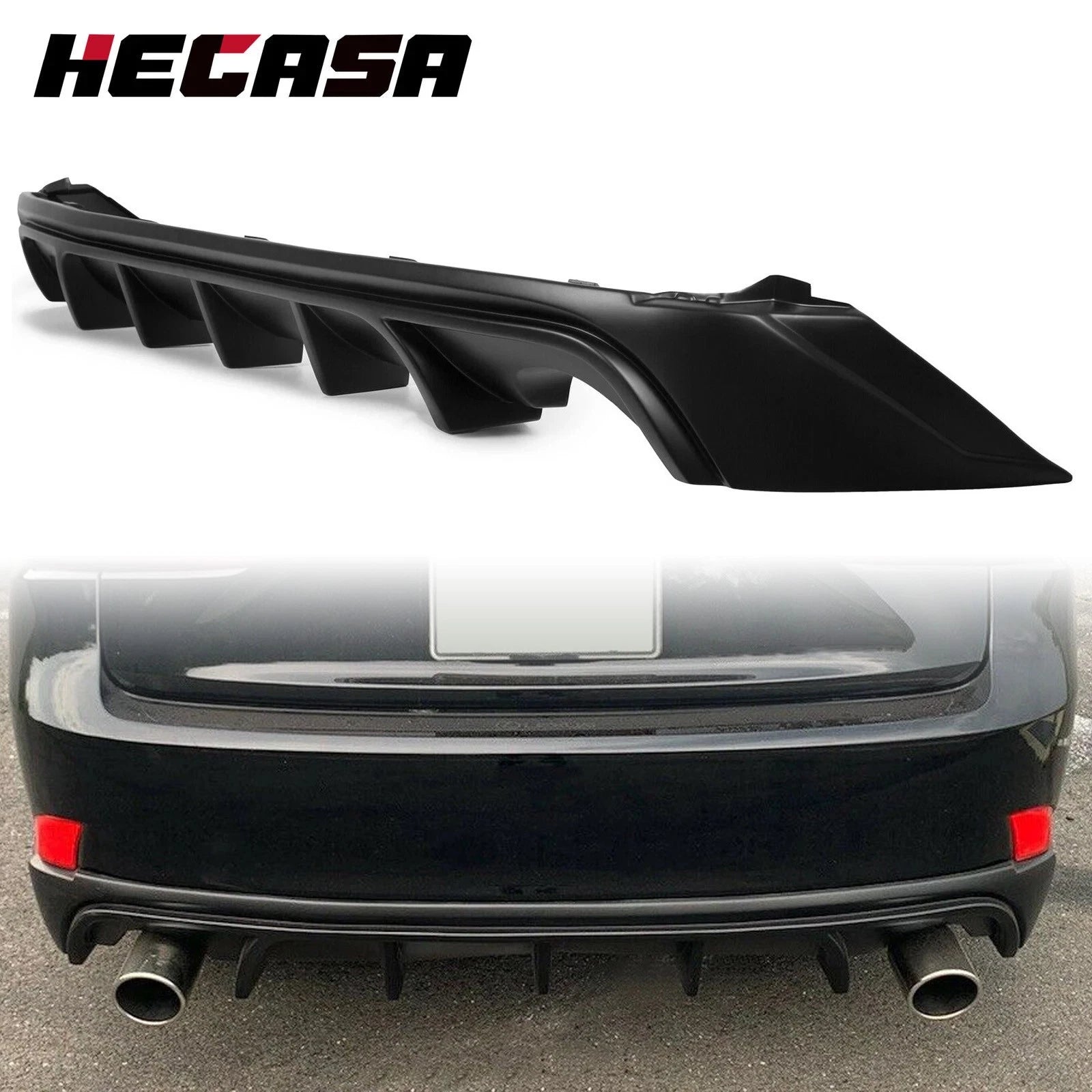 Rear Bumper Lip Diffuser for Lexus IS250 IS350 IS200t (2014–2016) Matte Black