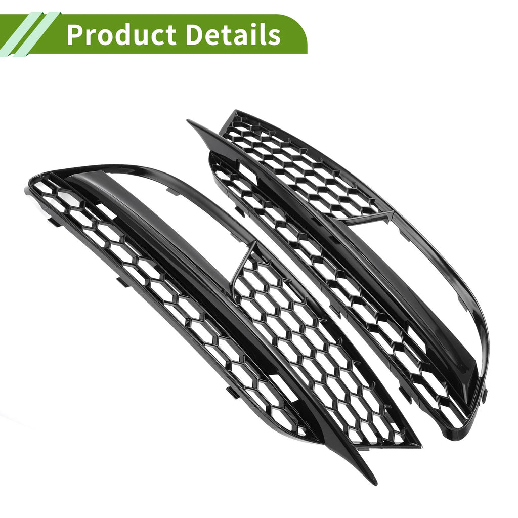 1 Pair Fog Light Grill for Audi A5 (2013–2016) No. 8T0807681H/8T0807682H