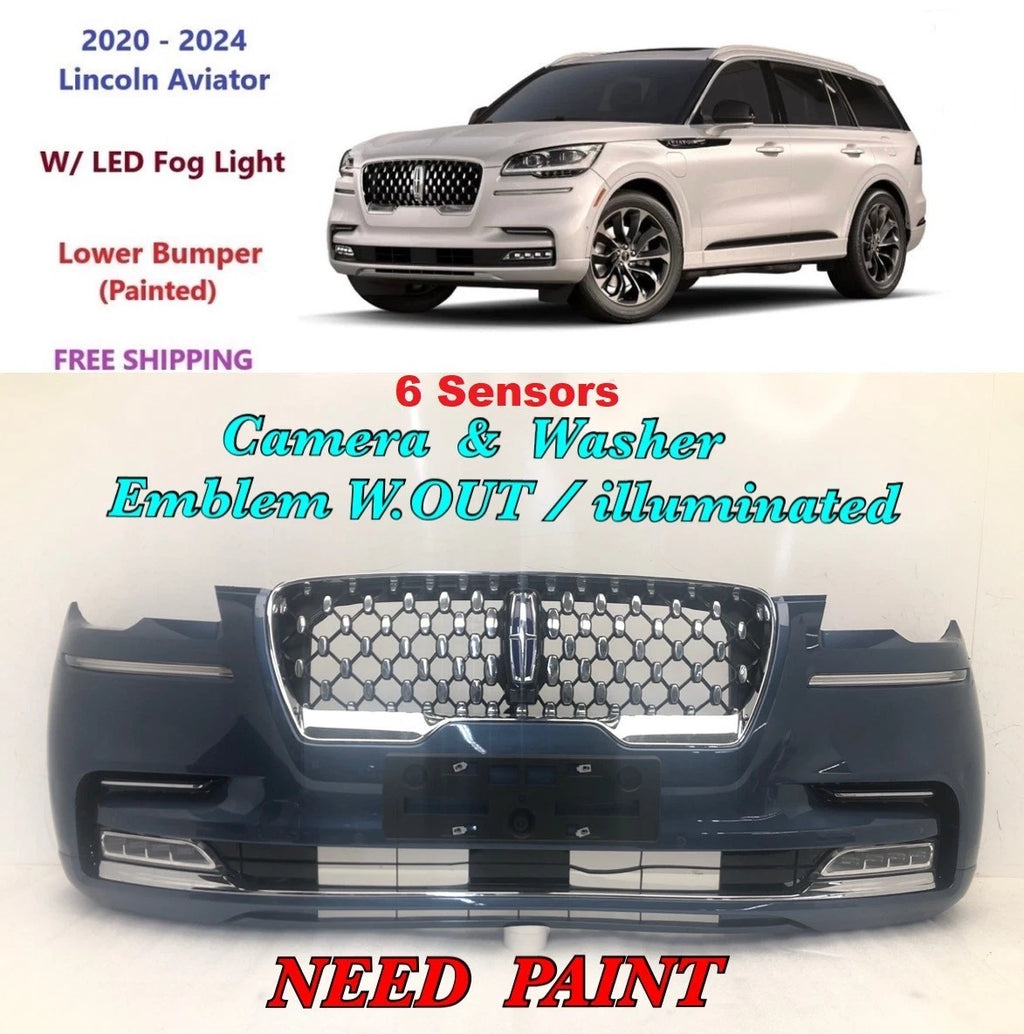 Front Bumper for Lincoln Aviator (2020–2024) #18, Need Paint