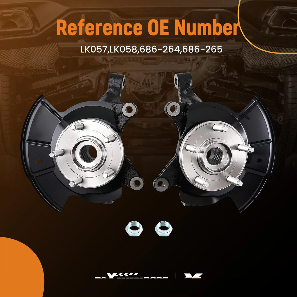 Front Left Right Steering Knuckle Assembly for Ford Edge (2011–2014)