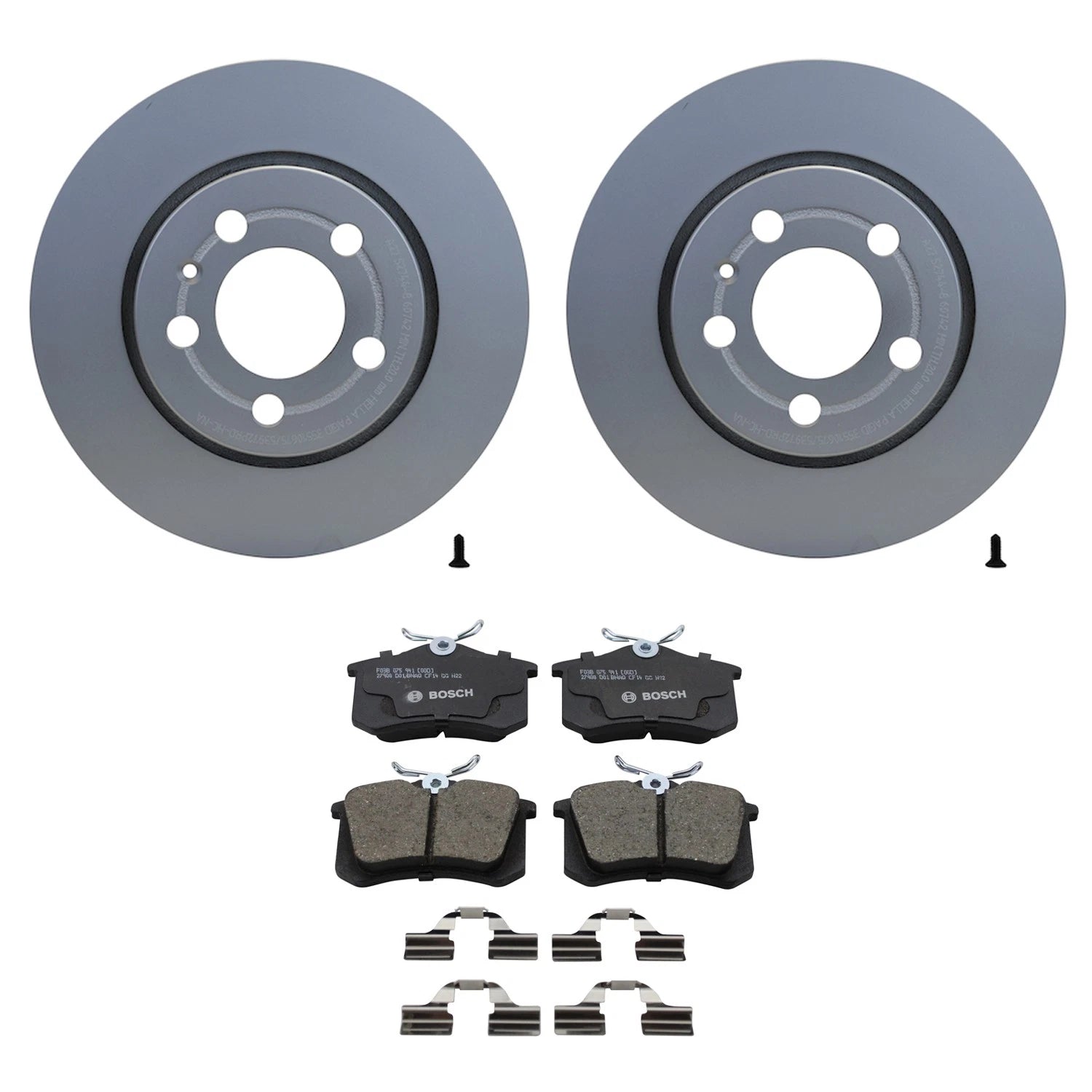 Brake Pad Kit & Rear Rotor for Volkswagen Golf, Jetta, TT Quattro (2000–2023)