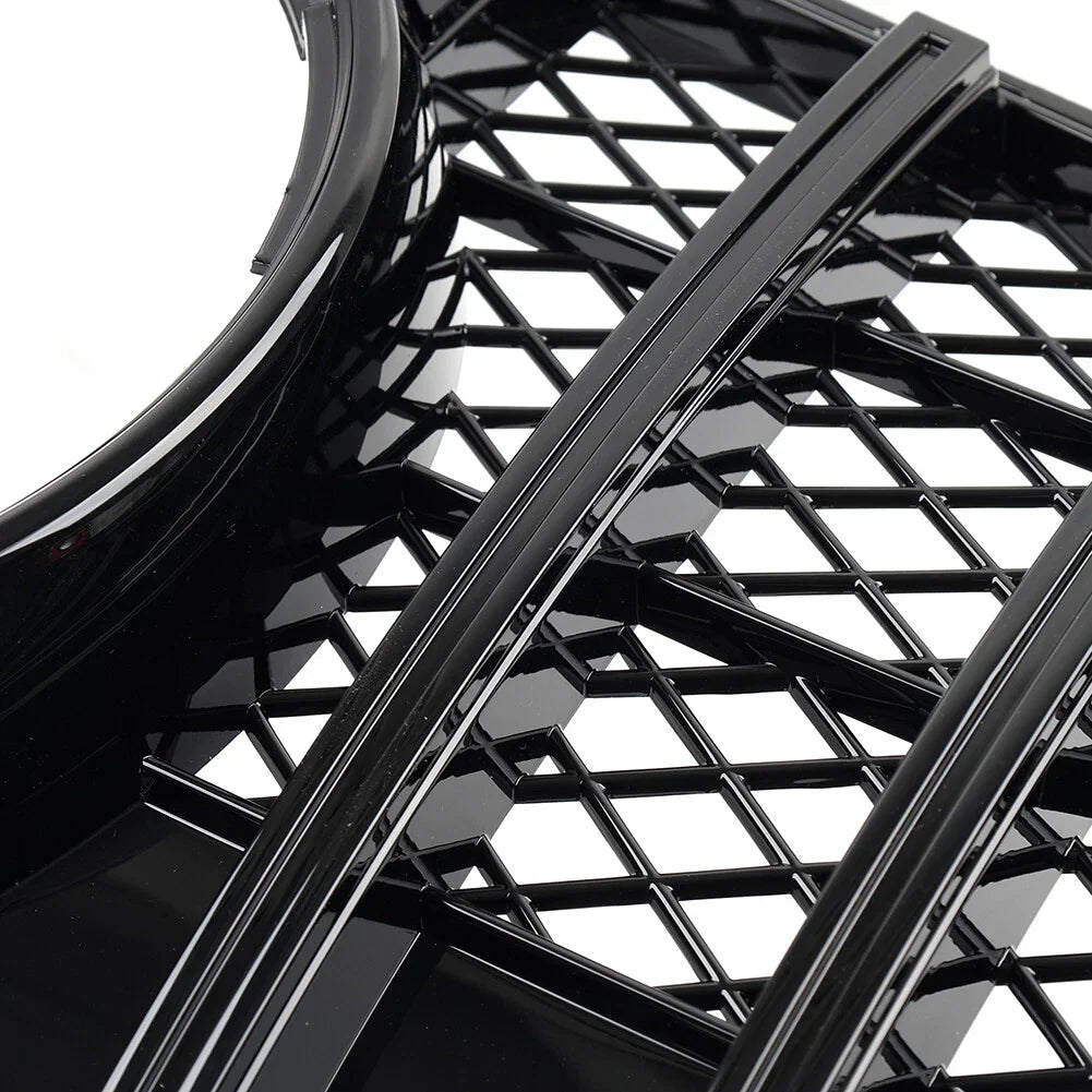 GTR Style Front Bumper Grille for Benz GLK Class X204 (2013-2015) Black