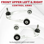Set of 2 Front Suspension Upper Control Arms for Mercedes-Benz W164 W251