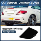 Rear Bumper Tow Hook Cover for Mercedes-Benz W172 R172 (2012-2019) Black